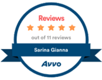 Badge Depicting a 5-star attorney rating from Avvo.